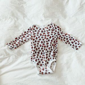 Baby cat and Jack leopard print onesie